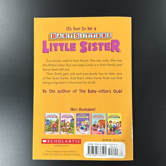 Baby-Sitters Little Sister #6: Karen’s Sister by Ann M. Martin - Novel - Picture 2 of 6